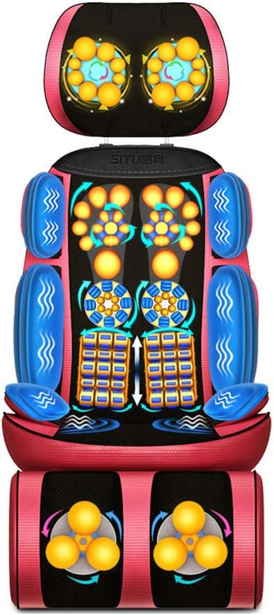 WSN Electric Massage Chair Seat Cushion Pad,Fully Automatic Adjustable Full Back Kneading Finger Press Or Rolling Massage Chair Massage Neck And Back Hips Relieve Muscle Pain