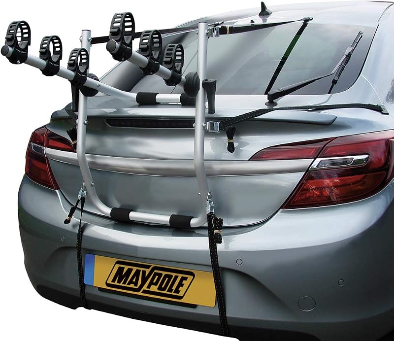 Maypole Rear Mounted Alloy Cycle Carrier for 3 Bikes Total 45 kg