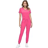 Natural Uniforms Womens Ultra-Soft Luxe Stretch Jogger Scrub Set with Regular and Petite Sizes