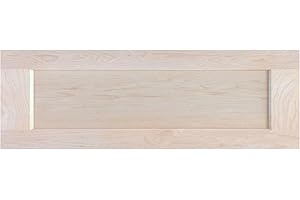 ONESTOCK Unfinished Maple Shaker Cabinet Drawer Front Replacement - 23.5W x 7.25H | Ready to Paint or Stain | Solid Wood | Cabinet Drawer Front Replacement