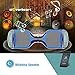 Hoverboard Two-Wheel Self Balancing Electric Scooter UL 2272 Certified, Metallic Chrome with Bluetooth Speaker and LED Light (Chrome Blue)