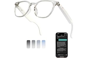 MNVOEQ Smart Bluetooth Glasses, AI Voice Translation Eyewear with Integrated Speakers and Microphone, Hands-Free Calling &amp; Music for Sports, Driving and Business, IP65 Rated, Unisex Design4.2 out of 5 stars 41$21.99