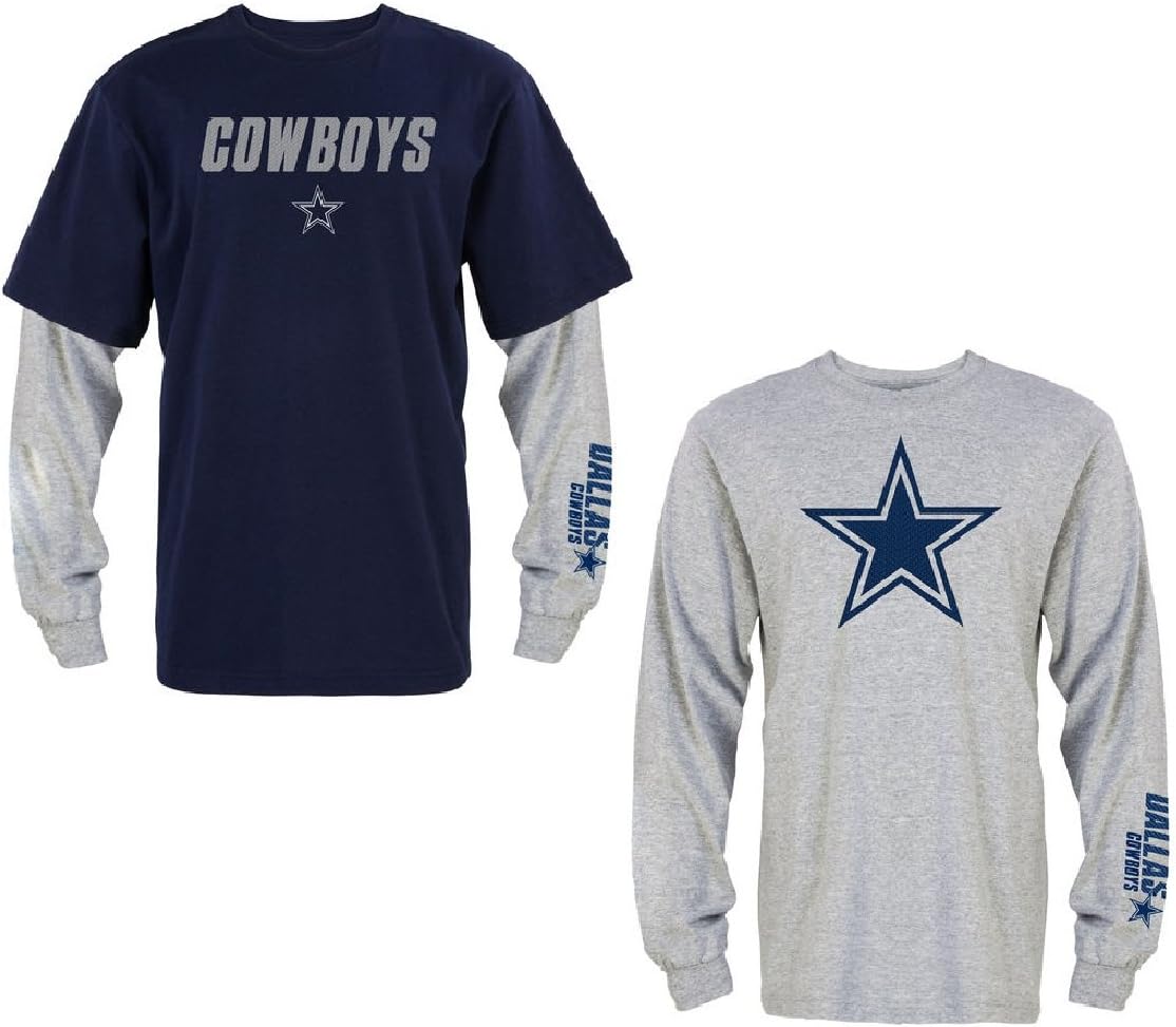 Amazon.com : Dallas Cowboys Crane 3 in 1 Combo Long Sleeve / Short Sleeve T-Shirt : Sports 