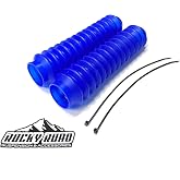 Rocky Road Universal 2" x 11" Shock Absorber Dust Boots Covers - Set of 2 (Blue)
