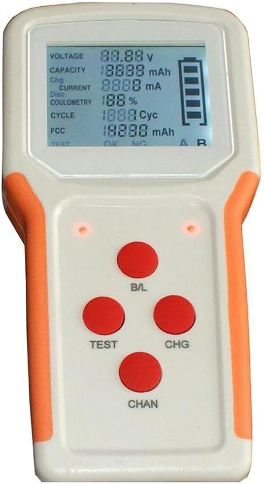 A machinery and equipment laptop battery testing device with two