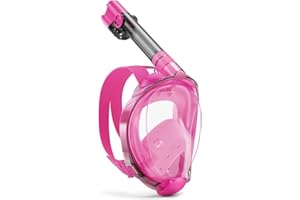 W WSTOO Full Face Snorkel Mask,Suitable for Beginners Dry Top Snorkeling Gear,Can Your Mouth or Nose to Breathe,180 Degrees Panoramic View,Anti-Fog Anti-Leak,Summer Travel and Vacationing Best Gifts