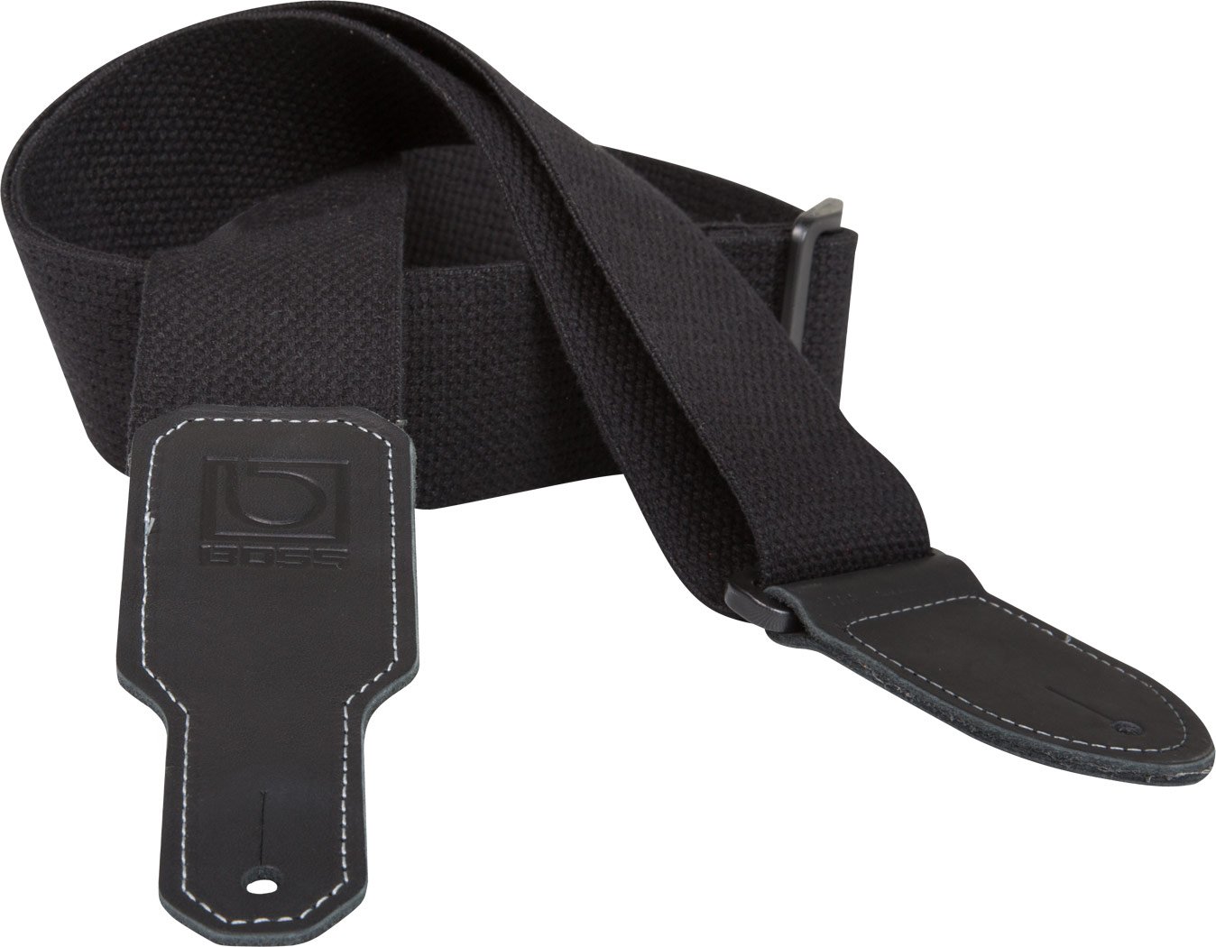 BOSS Bsc-20-Blk Cotton Instrument Strap, Black, 2-Inch/5Cm Width