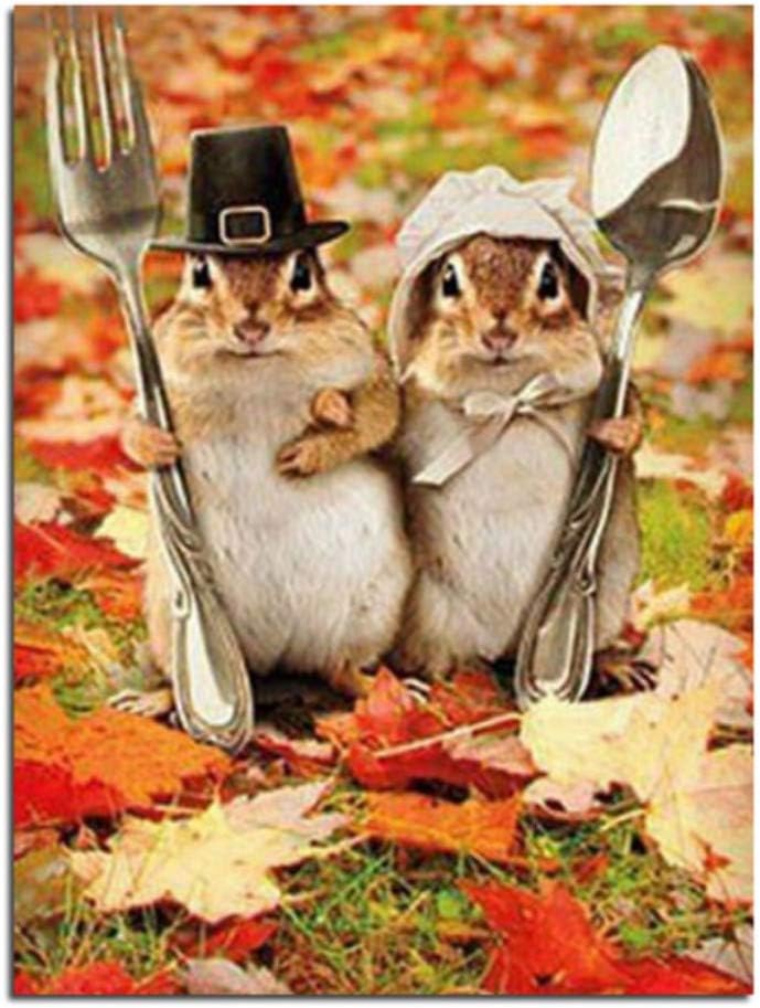 Lovely Couple Rats Diamond Embroidery DIY Diamond Drawing The Adornment Living Room with Hand Drill Cross Stitch 40x50 cm