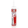 Red Devil 0406 Silicone Acrylic Caulk & Sealant, 100% Waterproof, Paintable, White Caulking for Kitchen, Bathroom, Window, With Duraguard, 5.5 oz, White, Made in USA