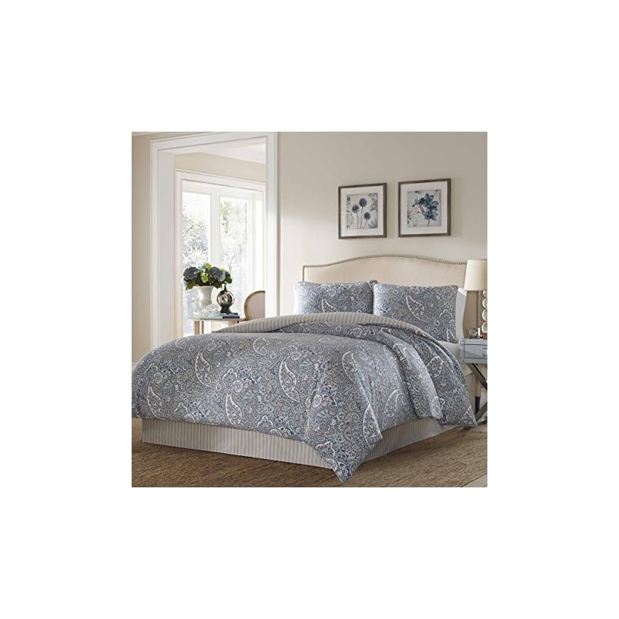 Stone Cottage Cotton Sateen Comforter Set, King, Lancaster LAVORIST