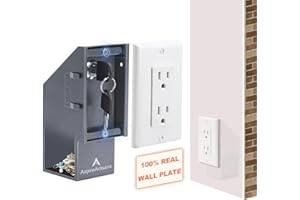 Aspireartisans Hidden Wall Safe, Hidden Compartment Items, Key Lock Outlet Safe Box, In-Wall Safe Hiding Places for Valuables, Easy Installation Secret Wall Hidden Storage