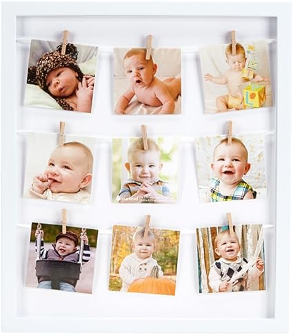 Amazon Pearhead 写真立て クローズピン コラージュフレーム Nzph ベビーフォトフレーム 写真立て ベビー マタニティ 通販