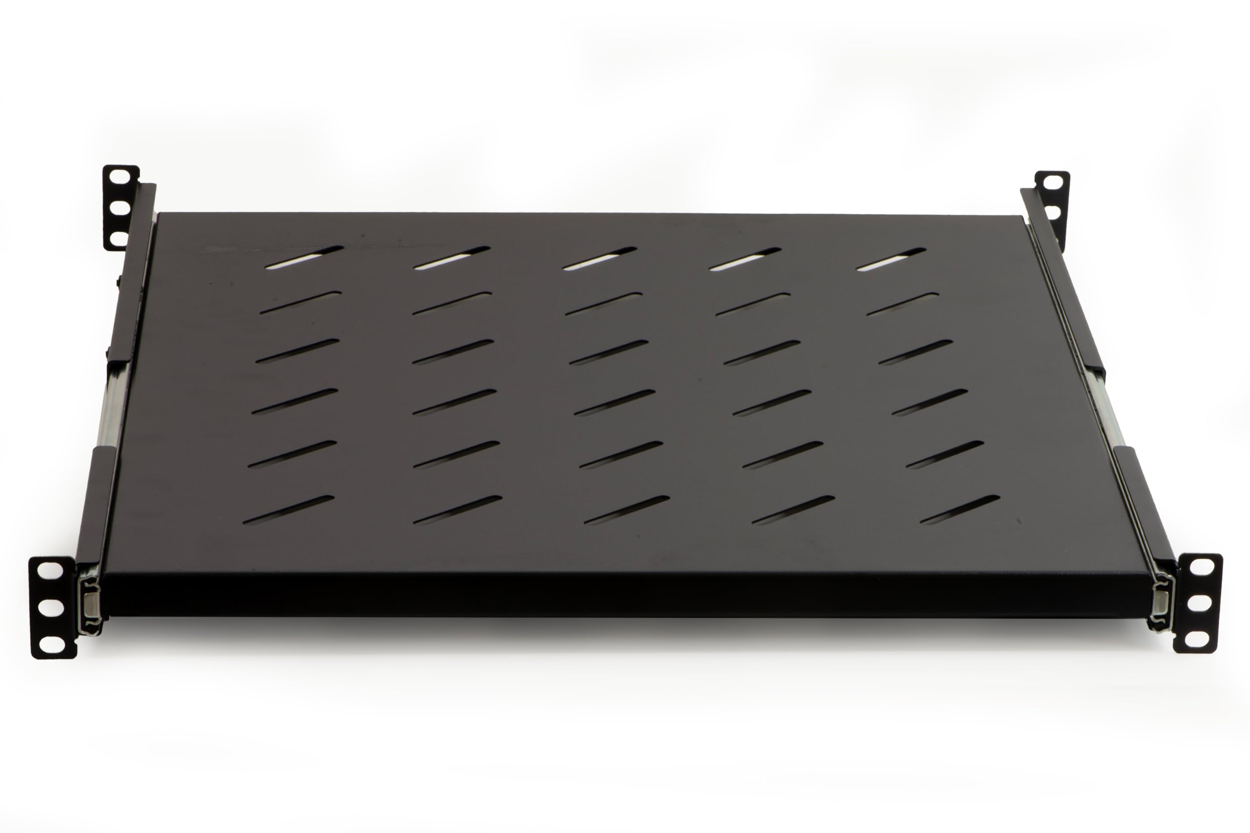 LINK lkrip550en Universal Shelf for pull-out Rack Cabinet on Telescopic Rails, 550 mm, Black