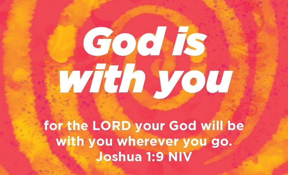 Amazon Com Children And Youth Pass Along Scripture Cards God Is With You Joshua 1 9 Pack Of 25 Office Products