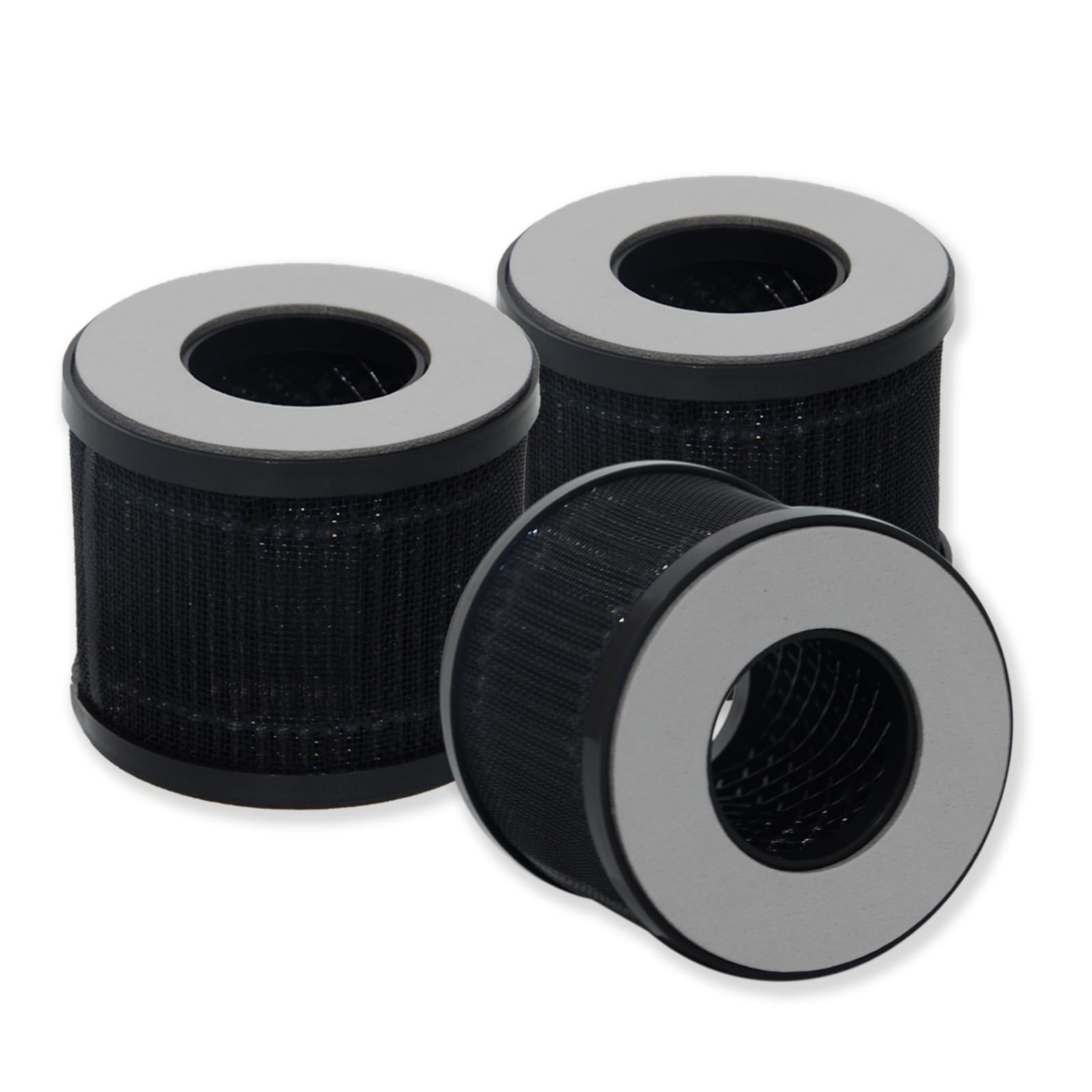 PUREBURE CA09FT-01 Replacement Filter Compatible with DH Lifelabs Sciaire Portable Air Purifier,3-Pack H13 HEPA 3-Stage Filtration (5.5cm OD x 4.5cm H)