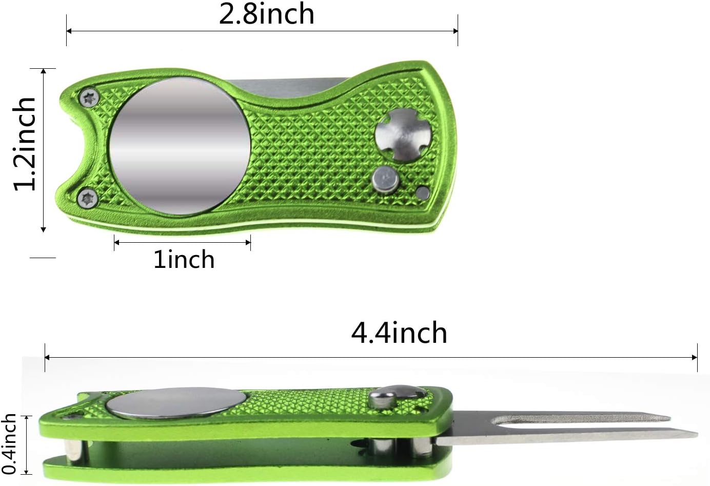 CRESTGOLF Switchblade Golf Divot Tool Golf Green Repair Pitch Fork(lemon) - Image 4