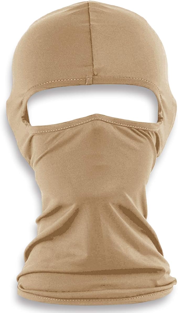CHHKON Balaclava Face Mask for Men & Women 2 Pieces (Beige) Amazon.sg