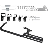 EZ-EFI 304147 Throttle Cable Mount Kits For 4150 Carburetor Throttle Cable Mount Bracket Steel Black Adjustable for Automatic Transmission TV Cables for GM 700R4 Transfer (304147)