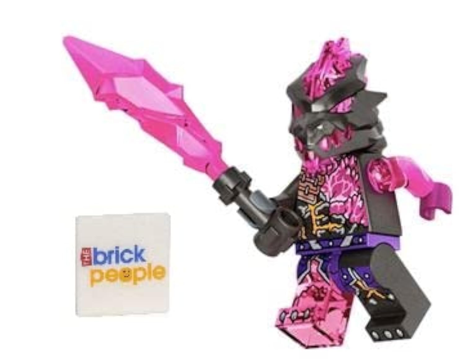 LEGO Ninjago Crystalized: Vengestone Guard Minifigure with Vengestone Spear