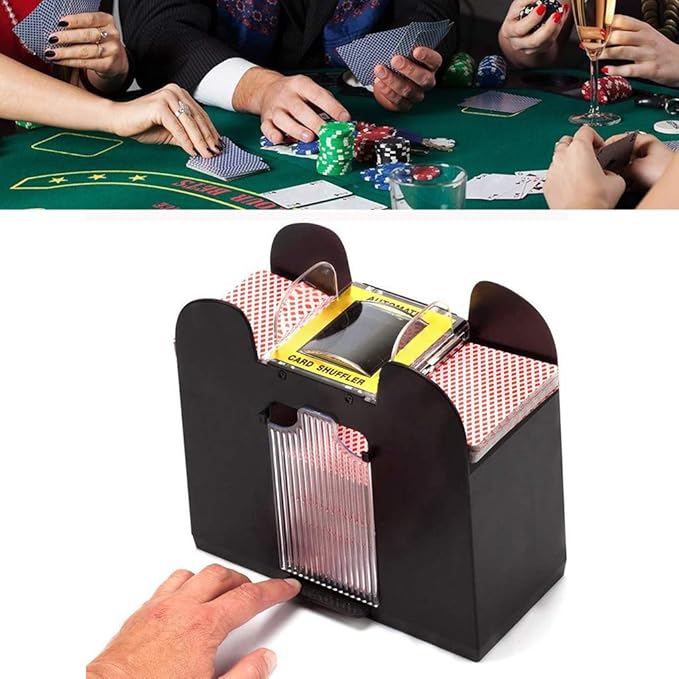 Amazon Denzar Playing Card Shuffler Automatic Battery Operated 6 