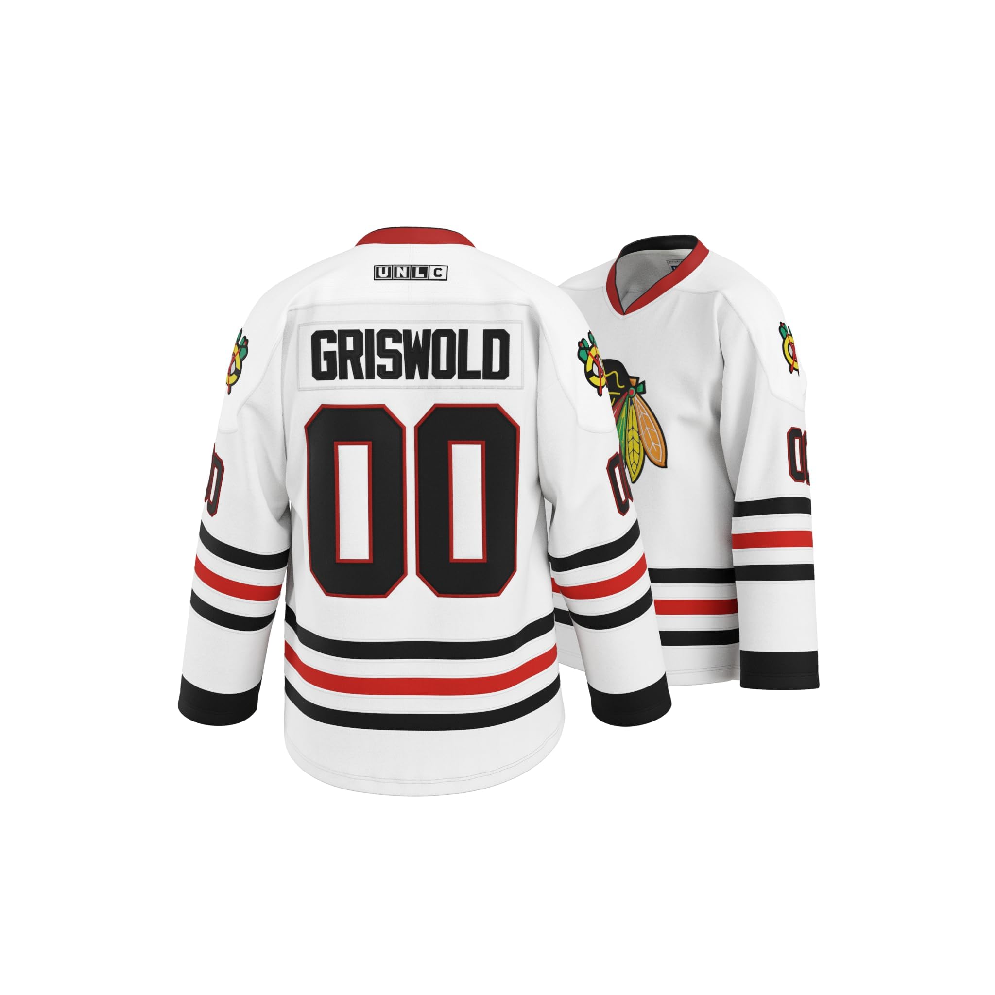 GHOSTWEAR UNLC Griswold #00 Movie Hockey Jersey – Stitched Letters and Numbers S-5XL Authentic Fabs Apparel Image