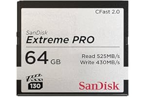 SanDisk 64GB Extreme PRO CFast 2.0 Memory Card - SDCFSP-064G-G46D