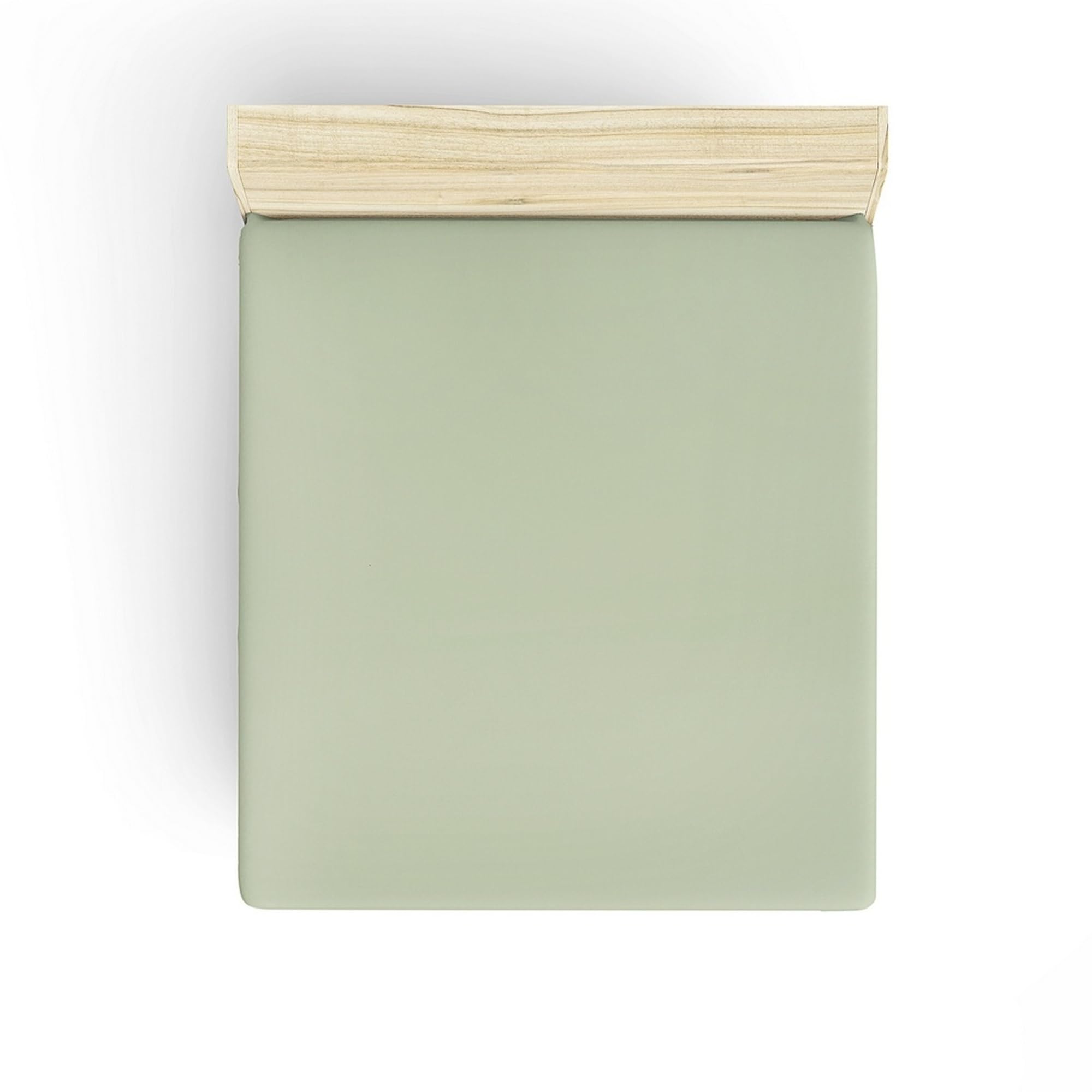 Single Fitted Sheet, 90 x 200 cm, Green — image 1