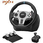PXN Gaming Racing Wheel V9 Steering Wheel 270/900° Car Simulation with Pedal and Shifter, Paddle Shifters Driving Wheel for PC, PS4, Xbox One, Xbox Series X|S, Switch