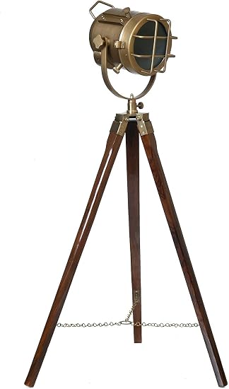 Regal Nauticals Decorative Steel Studio Floor Lamp Tripod Spotlight Light With Wiring And Bulb Antique Buy Online At Best Price In Uae Amazon Ae