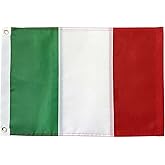 Bradford Italian Flag 12x18 Inch Outdoor, Italy Flags Small It National Flag for Boat with 2 Brass Grommets, Flag of Italy Green White Red Flag 4 Stitch Hemming