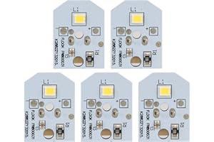 CHYKUANG New Upgraded WR55X11132 WR55X25754 LED Light for GE Refrigerator Replace WR55X30602 WR55X26486 PS4704284 3033142 EAP12172918 AP6261806 No-Include Plastic Cover, 5PCS IN One