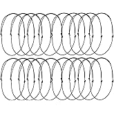 Set of 20 Adjustable Leathers Cords Necklace Rope Black Choker Necklace Cords Jewelry Findings for DIY Jewelry Making, Beading Cords and Threads, Beading Supplies