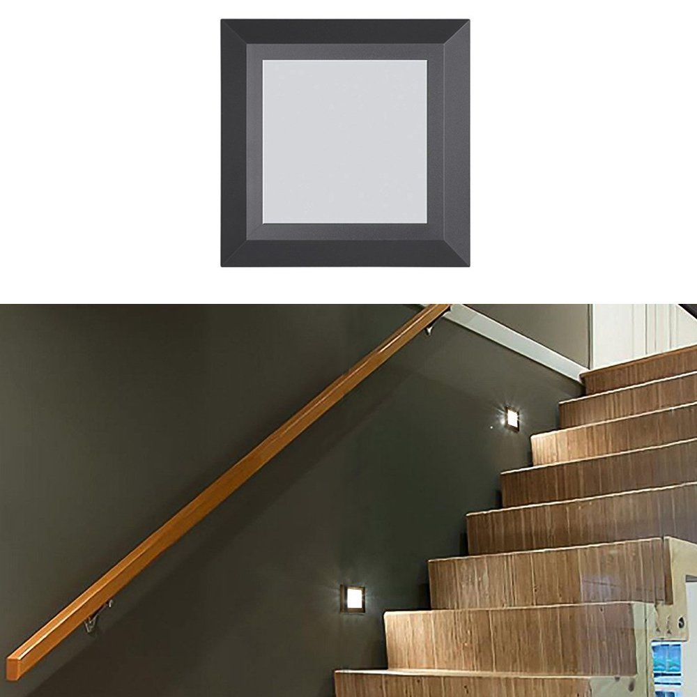 Stair Step LED Deck Light ZONK Outdoor Indoor Wall Mount Waterproof