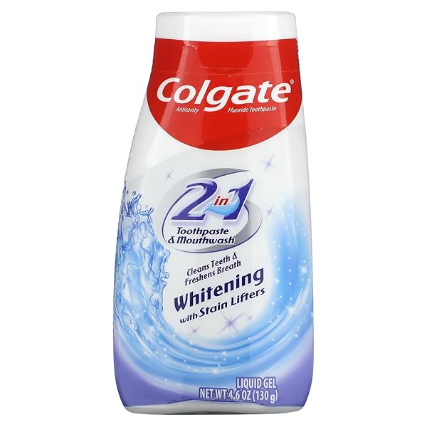 COLGATE 2-IN-1 WHITENING WITH STAIN LIFTERS TOOTHPASTE 4.60 OZ (4 PACKS)