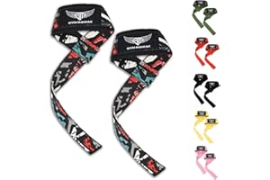 Gym Maniac GM Wrist Straps for Weight Lifting - Gym Accessories for Men and Women - Workout Equipment for Better Exercise Support - Adjustable Grip