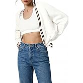 TQD Cardigan Sweaters for Women Lightweight Open Front Button Up Knit Cardigans Tops Striped Trim Sweater Jackets 2026 Trendy