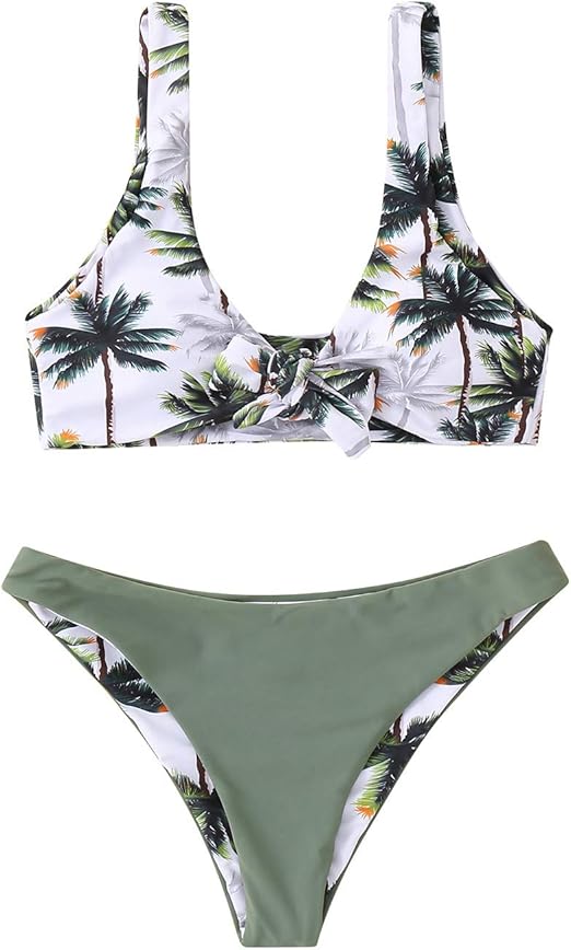 Yangi Women Swimsuit Sexy Print Trees trappy
