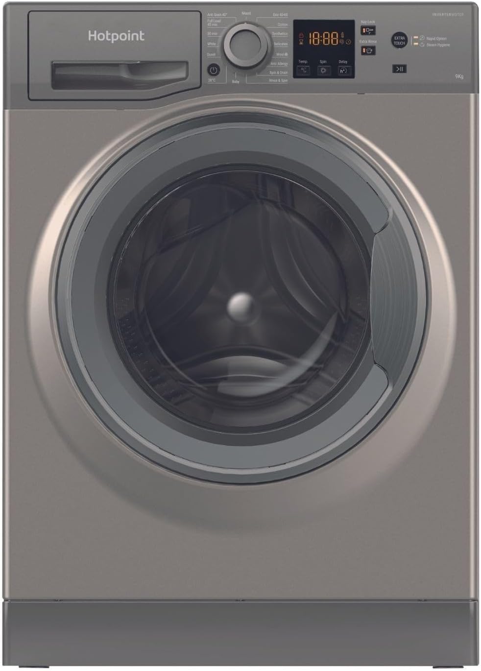 Hotpoint AntiStain 9kg 1400rpm Washing Machine Graphite