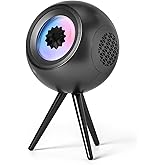 sovenomund Ferrofluid Speaker - Magnetic Fluid Bluetooth Speaker Audio Visualizer with Dynamic Visual Effects and Dreamlike Colorful Lights - Dual TWS Pairing, Unique Desktop Decoration (Black)
