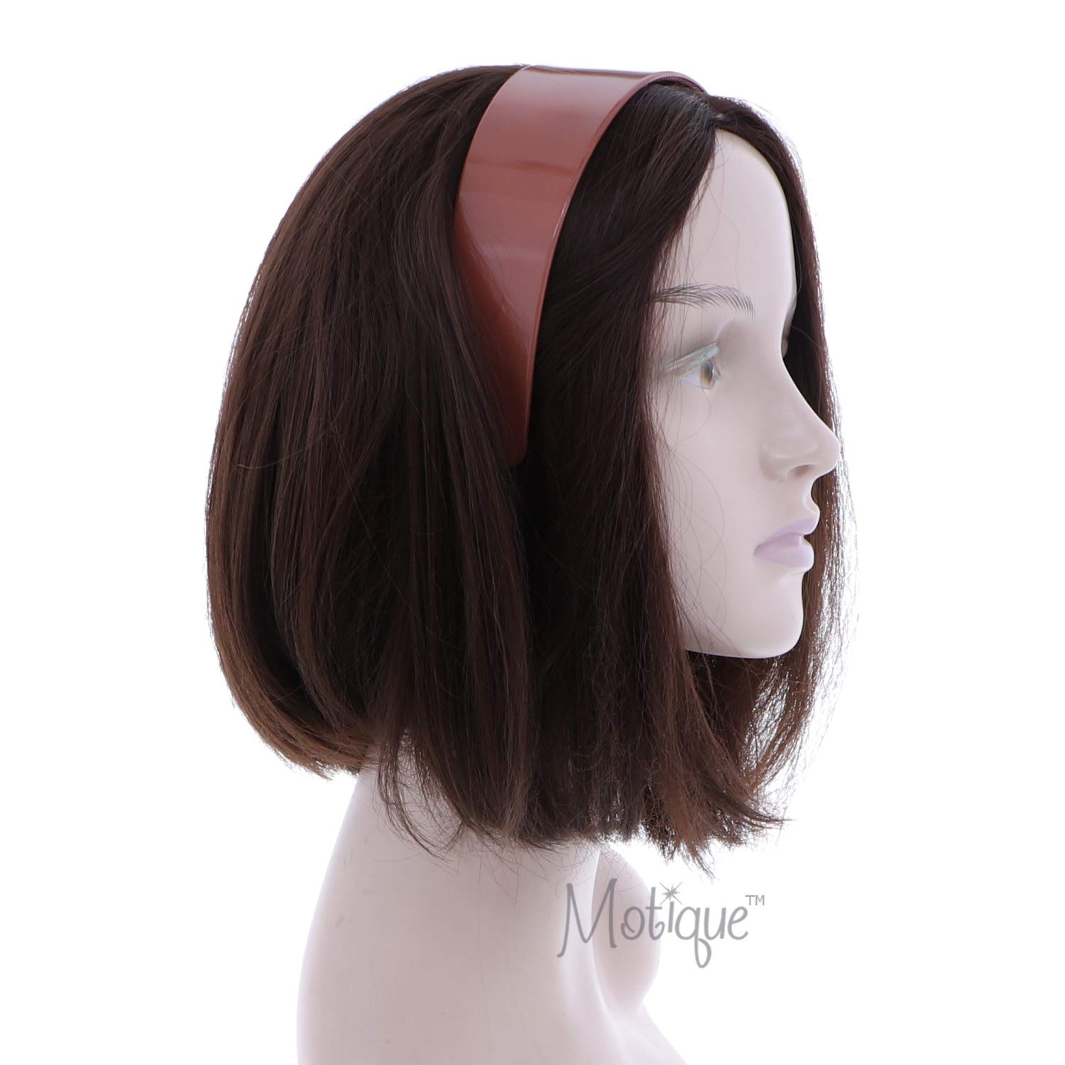 White 2 Inch Hard Plastic Headband with Teeth Women and Girls wide Hair band (Motique Accessories): Beauty