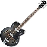 Ibanez Artcore AFB200 Hollowbody Bass - Transparent Black Sunburst | Hollowbody electric bass with Classic Elite pickups and 30.3-inch scale for performance, recording and practice