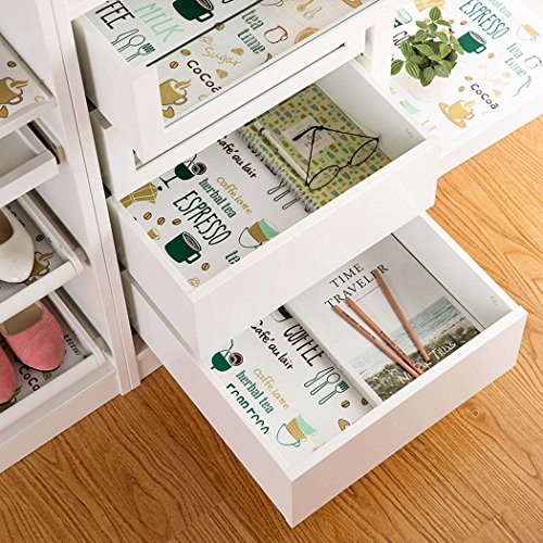 Cute Decorative Non Adhesive Foam Shelf Liner Paper For Kitchen