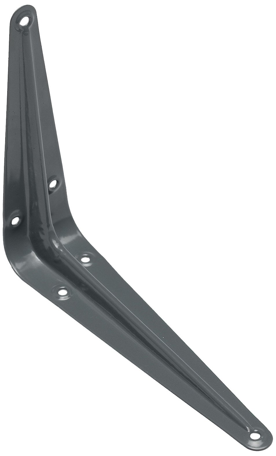 Merriway® BH00241 (20 Pcs) London Style Shelf Brackets, Grey 200 x 150 mm (8 x 6 inch), Load 20 kilogram - Pack of 20 Pieces