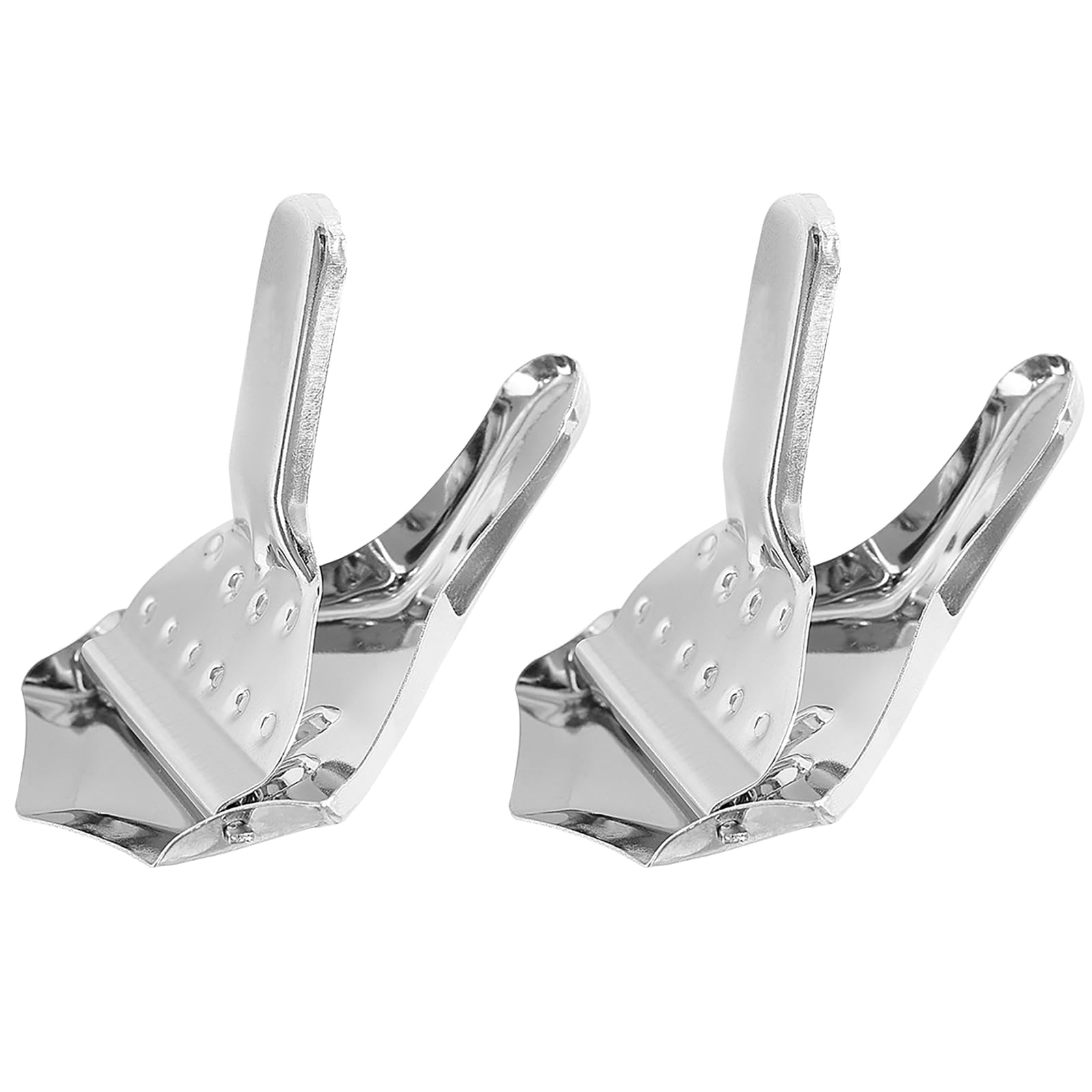 2PCS Stainless Steel Lemon Wedge Squeezer Manual Lemon Clip Hand Citrus Fruit Juicer Tools for Home Kitchen Bar