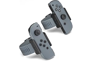 Narati Wrist Bands for Just Dance 2025 2024 2023 2022 2021 Switch, Adjustable Size Silicone Wrist Straps Compatible with Joy Cons & Switch OLED Model, 2 Pack for Adults and Children