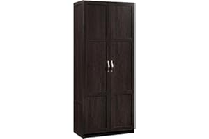 Sauder Storage Cabinet/ Pantry cabinets, 29.61 " x D: 16.02 " x H: 71.50", Cinnamon Cherry finish
