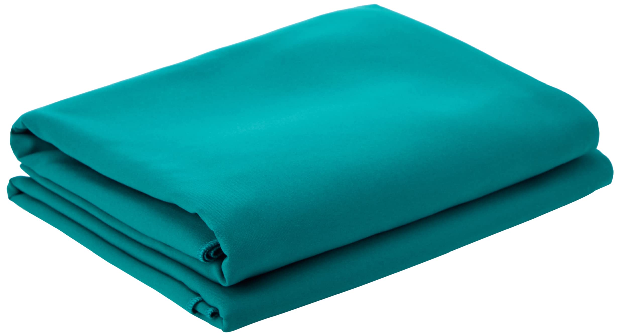 LA Linen Poplin Backdrop Drape, Polyester, Teal, 96 x 58-inch, Pack of 2