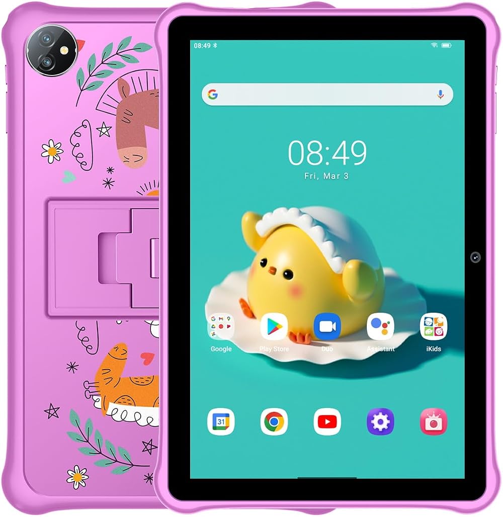 Blackview Tab A7 Kids Wifi Pink Android 12 Tablet 10.1" 64GB 3GB RAM Parental