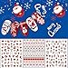 iMethod Christmas Nail Stickers - 12 Sheets Nail Decals with 1200 Xmas & Winter Designs, Easy to Apply and Remove, Perfect for Women, Girls and Kids DIY Christmas Nail Art at Home