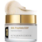 SUNGBOON EDITOR Silk Peptide EGF Intesive Cream for Fine Lines, 1.69 fl.oz | 9-Peptide Complex, Copper Peptides, Volufiline, 